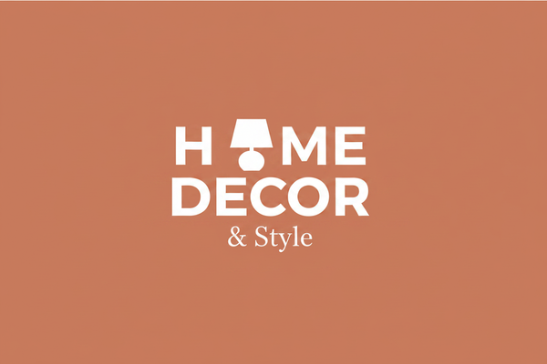Home Decor & Style Logo - Terracotta & White